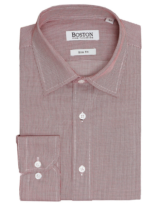 Liberty Business Red Micro Checked Shirt