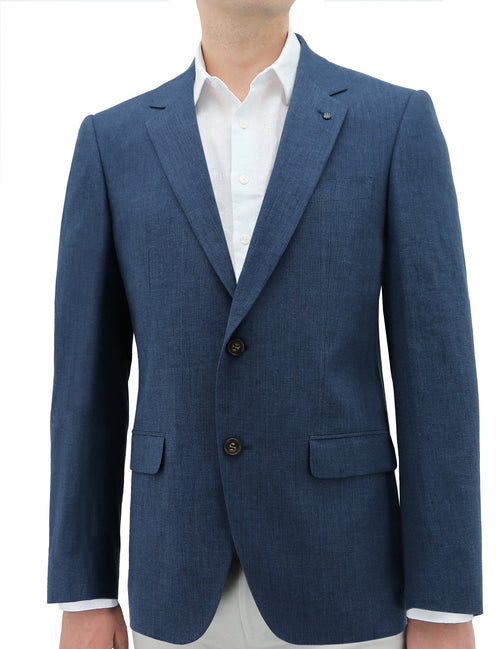 Shape Buggy 340 Blue Wool Suit Jacket