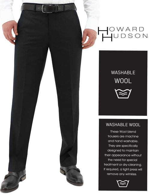 Bendigo 109 Black Washable Wool Trouser