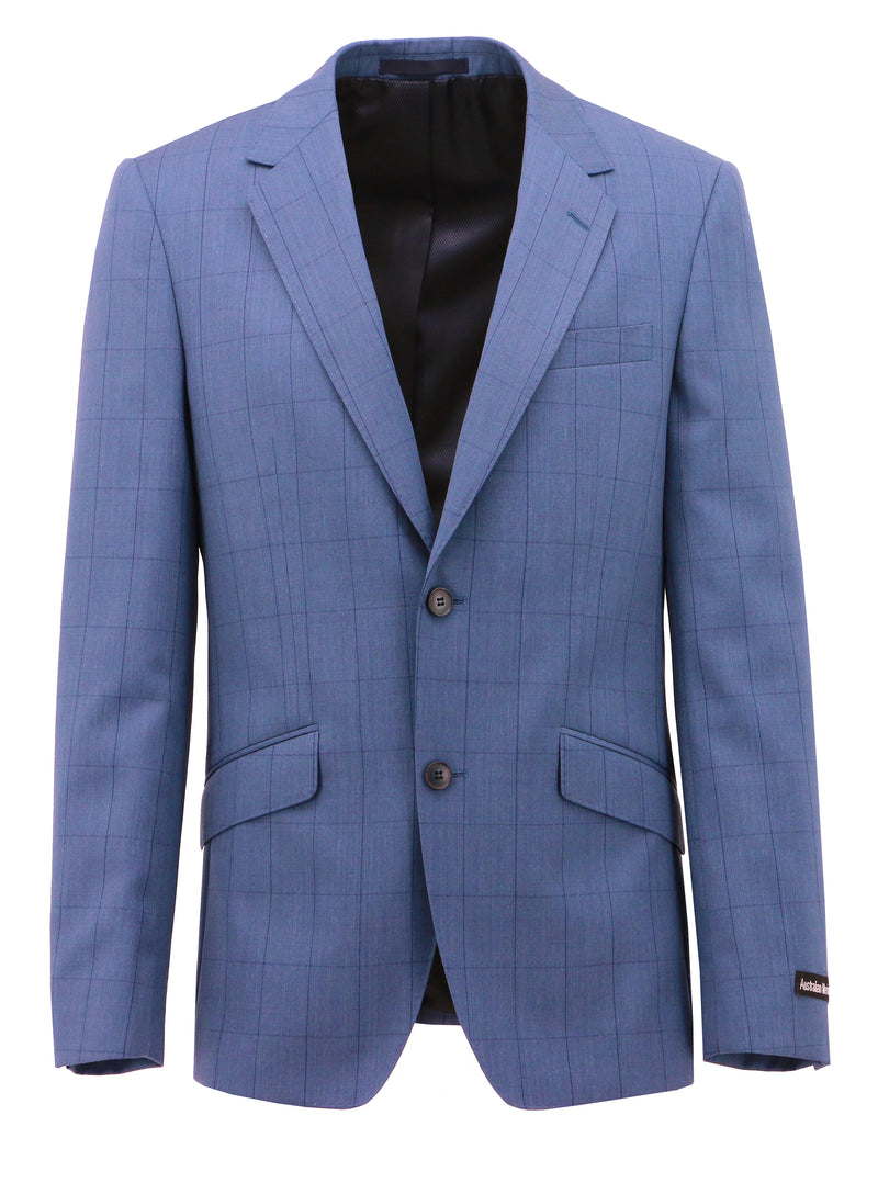 Lisbon Edward Blue Checked Suit