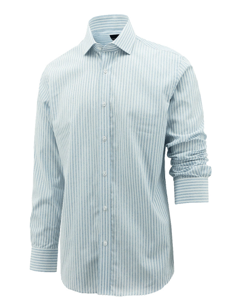 Jacque Business Blue Striped Shirt