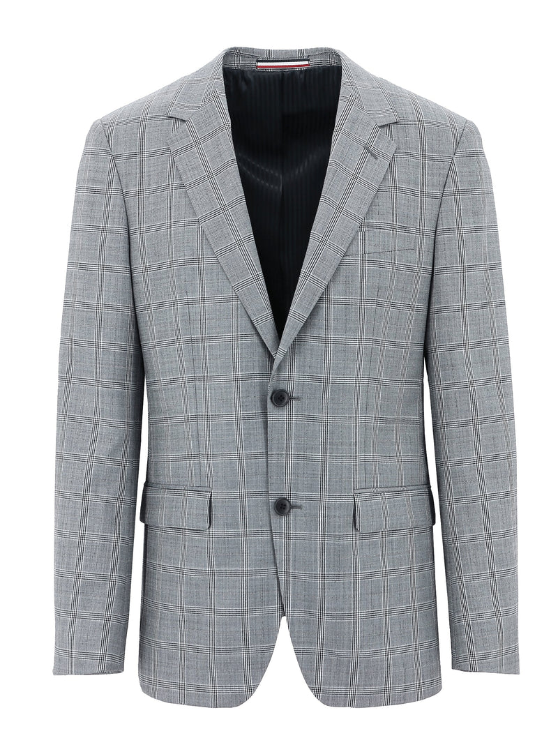 Parker Edward Grey Checked Suit