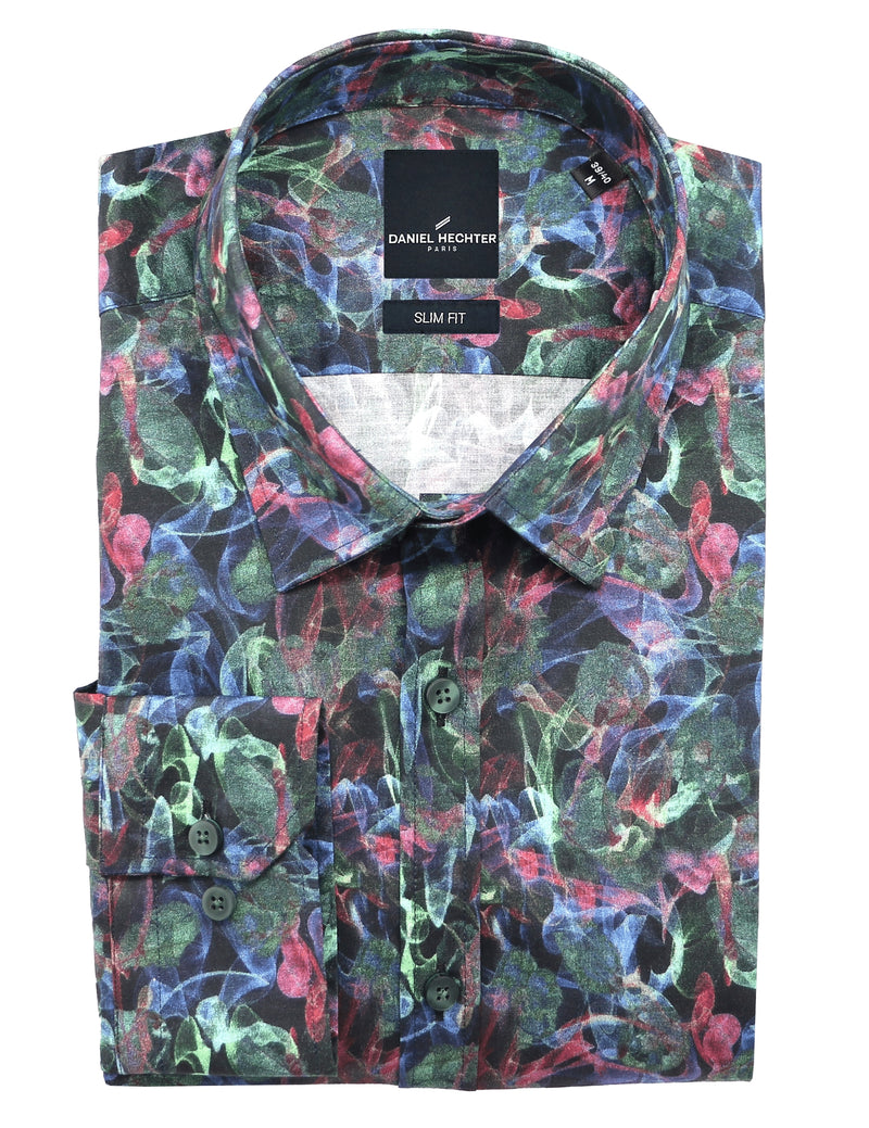 Sel Multi-colour Abstract Print Shirt