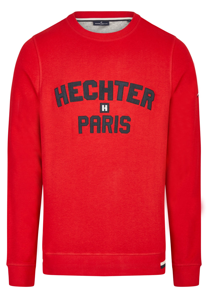Red Long Sleeve Crew Jumper