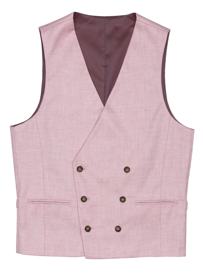 Ryan Pink Double Breasted Waistcoat