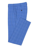 Lisbon Edward Blue Checked Suit