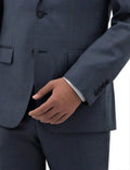 Michel 704 Blue Wool Suit Jacket