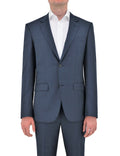 Edward 210 Blue Check Wool Trouser