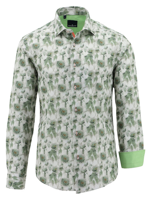 Vogue Green Floral Printed Shirt